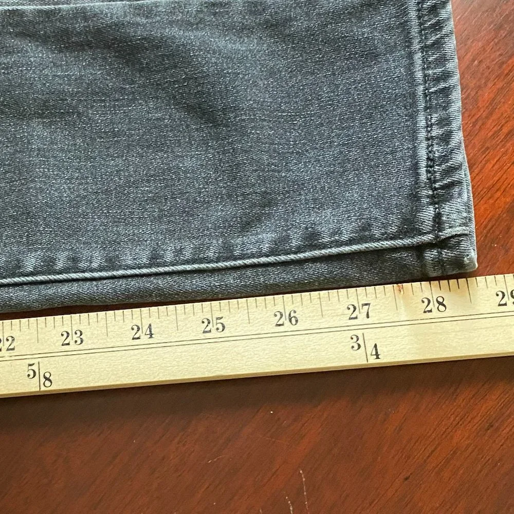 Levis Womens 721 High Rise Skinny Jeans Size 28 Black Distressed Grunge Goth - Picture 10 of 12